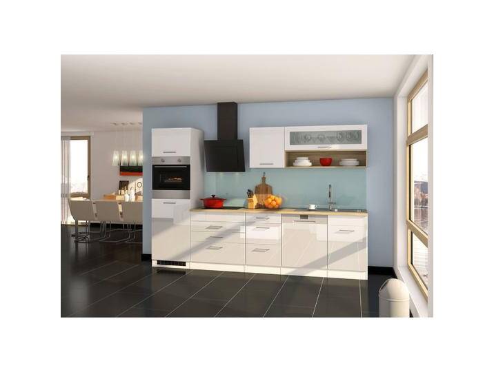 Küchenblock in Weiss inkl. E-Geräte 'Mailand' Küchenblock in Weiss inkl. E-Geräte 'Mailand' von Held-Möbel