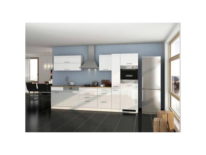 Küchenblock in Weiss inkl. E-Geräte 'Mailand' Küchenblock in Weiss inkl. E-Geräte 'Mailand' von Held-Möbel