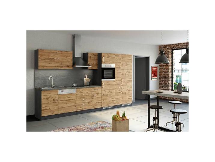 Küchenleerblock Sorrento ohne Geräte ca. 360 cm Eichefarben von Held-Möbel