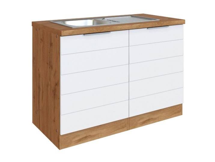 Spülenschrank Florenz mit Spüle ca. 120 cm Weiß/Eiche Spülenschrank Florenz mit Spüle ca. 120 cm Weiß/Eiche von Held-Möbel