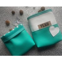 Bagins Leckerliebeutel Für Die Jackentasche Kunstleder Futterbeutel Zweifarbig Individuell Konfigurieren Selbst Zusammenstellen von Heldenmeute