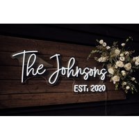 Hochzeit Neon Schild Mit Est Jahr Für Empfang | Hochzeitsdeko Hochzeitsdekoration Hochzeitsgeschenke Hochzeitslicht Neon Schild von HelenLedCo