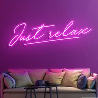 Personalisiertes Neon Schild, Schild Licht, Just Relax von HelenLedCo