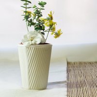 Keramik Pflanzer, Sukkulenten Topf Oder Kaktus Pflanztopf. Weiße Tasse Für Topfpflanzen Als Teetasse Zu Verwenden. Gießporzellan Mit Satinierter von HelenRebeccaCeramics