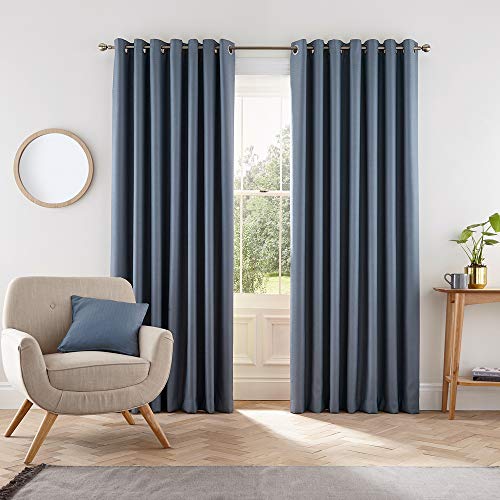 Helena Springfield London Eden 1 Gardine, 100% Polyester, blau, 66 x 72 von Helena Springfield London