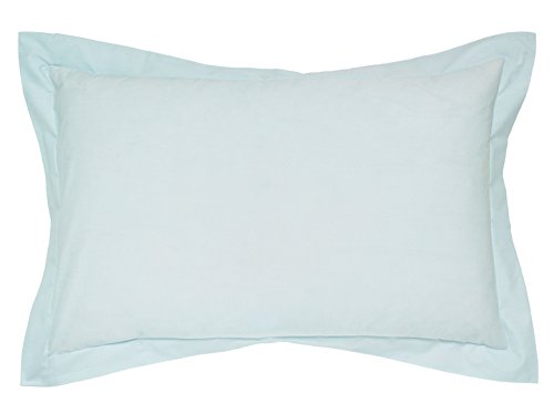 Helena Springfield unifarbene Perkal 50/Oxford Kissen Fall, Duck Egg, 48 x 74 x 0.1 cm von Helena Springfield