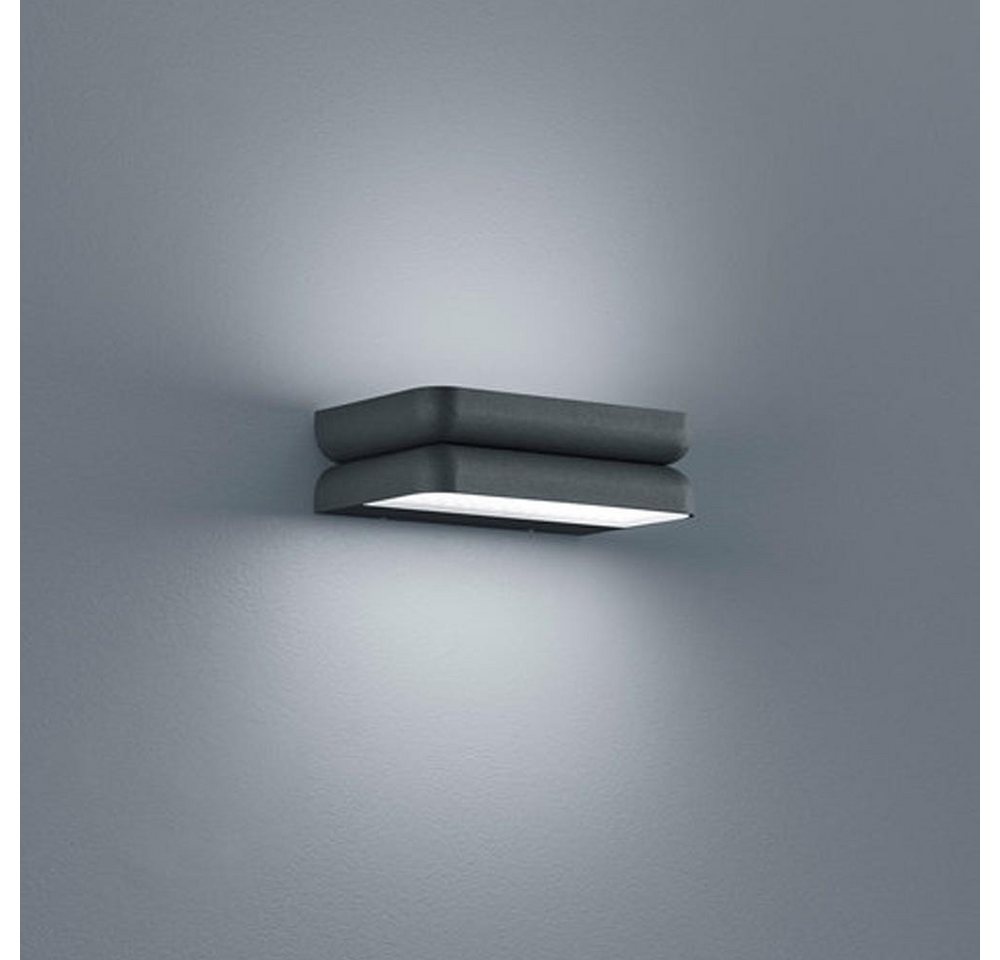 Helestra Außen-Wandleuchte LED Wandleuchte Snap in Graphit 2x 8W 840lm IP54, LED Helestra Außen-Wandleuchte LED Wandleuchte Snap in Graphit 2x 8W 840lm IP54, LED von Helestra