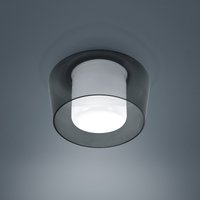 Helestra Canio Deckenleuchte Glas opalweiß / grau von Helestra