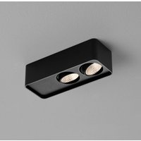 Helestra Cas LED Deckenleuchte 2-flg., schwarz matt von Helestra