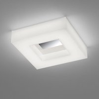Helestra Cosi LED Wand- / Deckenleuchte, 30 x 30 cm Chrom / Glas satiniert von Helestra