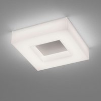 Helestra Cosi LED Wand- / Deckenleuchte, 30 x 30 cm Nickel matt / Glas satiniert von Helestra