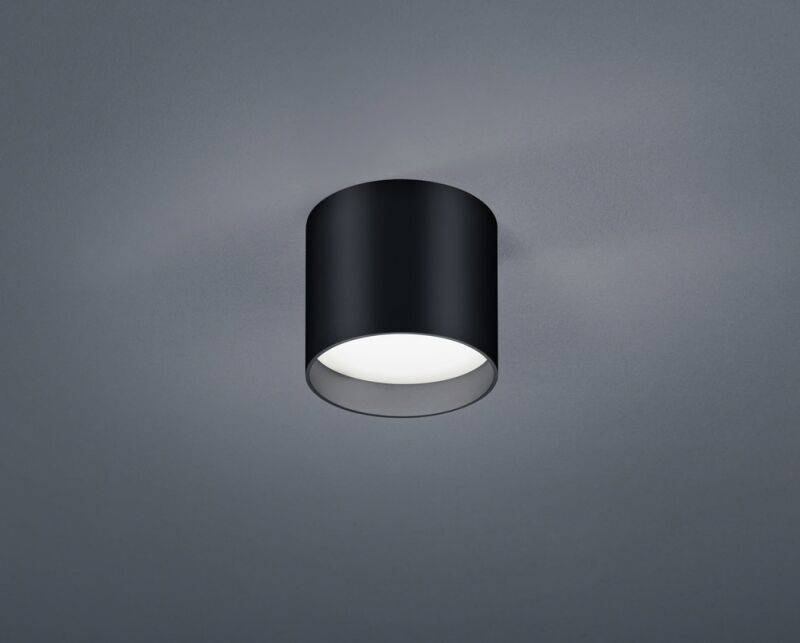 Helestra Dora LED Deckenleuchte mattschwarz rund 10cm von Helestra