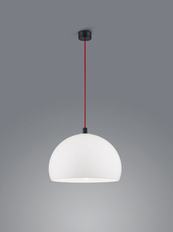 Helestra Doro Pendelleuchte D40 mattschwarz rot Acryl weiß E27 Helestra Doro Pendelleuchte D40 mattschwarz rot Acryl weiß E27 von Helestra