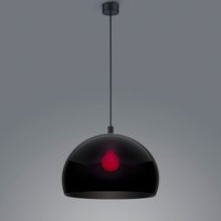 Helestra Doro Pendelleuchte Ø: 40 cm, schwarz matt / Acrylglas schwarz von Helestra