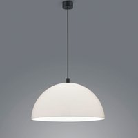 Helestra Doro Pendelleuchte Ø: 50 cm, schwarz matt / Acrylglas weiß von Helestra