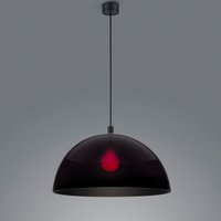 Helestra Doro Pendelleuchte Ø: 50 cm, schwarz matt / Acrylglas schwarz von Helestra