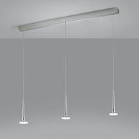 Helestra Flute LED Pendelleuchte, 3-flg. Chrom von Helestra