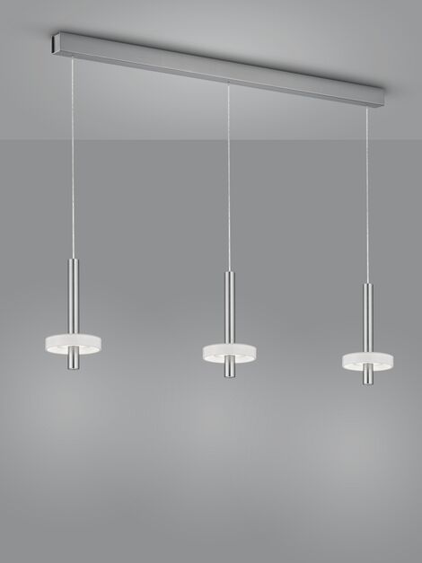 Helestra Kea LED 3-fach Pendelleuchte nickel matt von Helestra