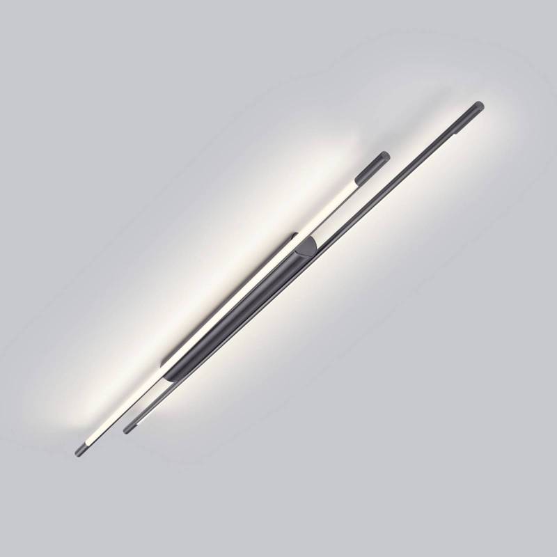 Helestra LED-Deckenlampe LEDA, titangrau, 150 cm, dimmbar von Helestra