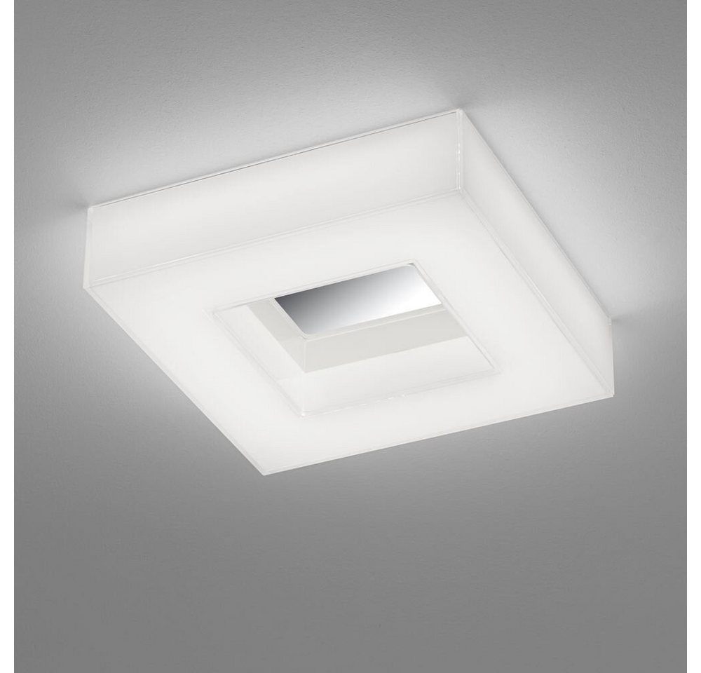 Helestra LED Deckenleuchte Cosi, Farbe: Weiß und Chrom, :, Leuchtmittel enthalten: Ja, fest verbaut, LED,, Warmweiß von Helestra