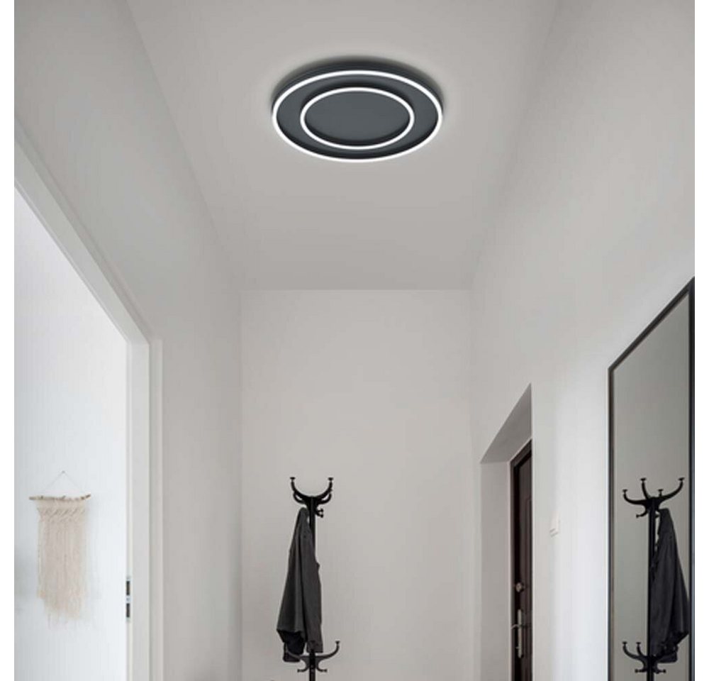 Helestra LED Deckenleuchte Sona, Ausführung: 2-Lichtringe, :, Leuchtmittel enthalten: Ja, fest verbaut, LED,, Warmweiß von Helestra