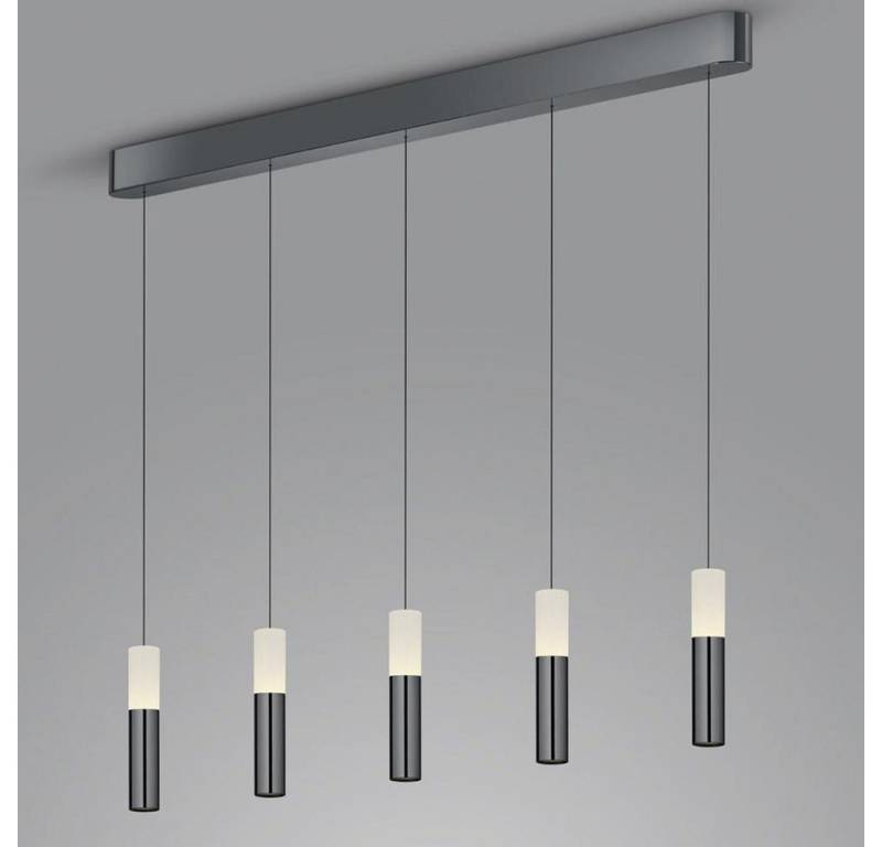 Helestra LED Pendelleuchte LIDOS, Farbe: Schwarz-matt, Ausführung: 5-flammig, Leuchtmittel enthalten: Ja, fest verbaut, LED,, Extra-Warmweiß von Helestra