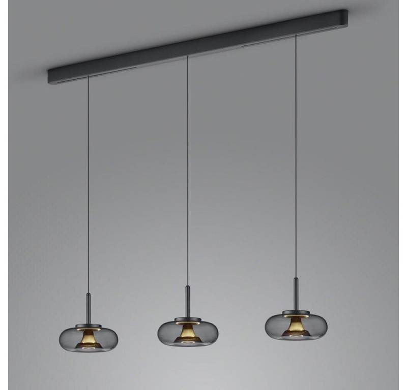 Helestra LED Pendelleuchte SICA, Farbe: Gold, Ausführung: 3-flammig, Leuchtmittel enthalten: Ja, fest verbaut, LED,, Extra-Warmweiß von Helestra