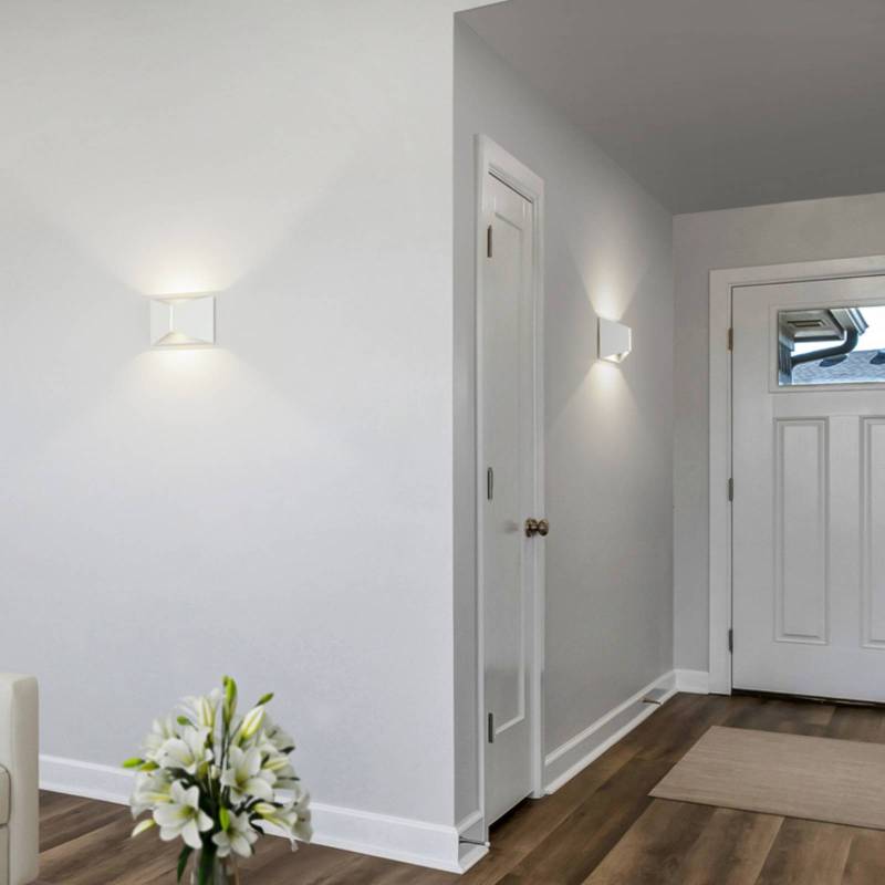 Helestra LED-Wandleuchte VID, weiß, up/down, IP65 von Helestra