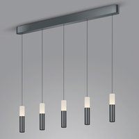 Helestra Lidos LED Pendelleuchte 5-flg., schwarzchrom von Helestra
