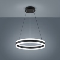 Helestra Liv LED Pendelleuchte, rund Ø: 60 cm, schwarz matt von Helestra