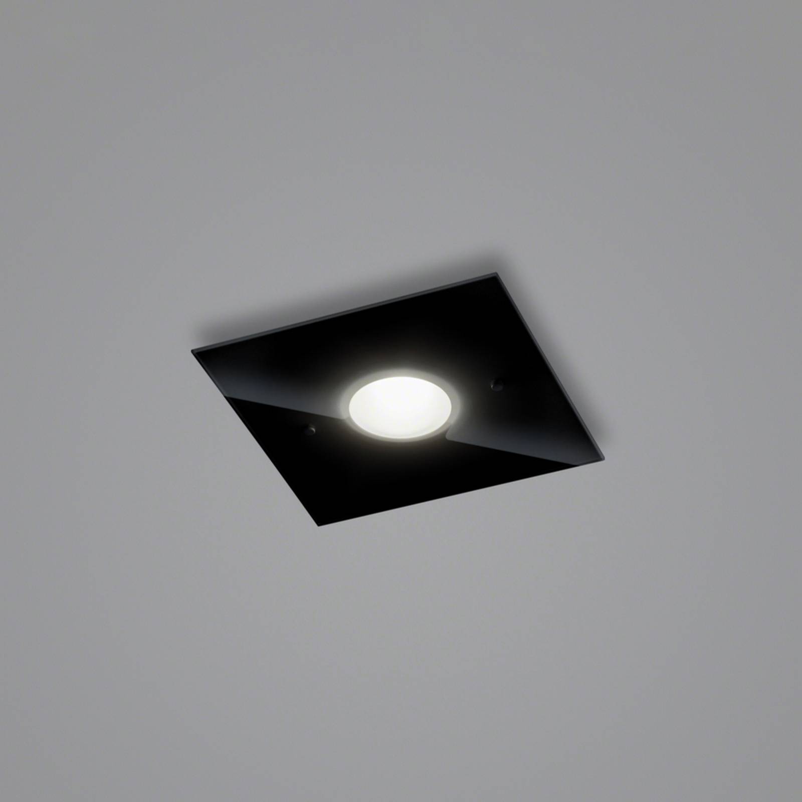 Helestra Nomi LED-Deckenlampe 23x23cm dim schwarz von Helestra