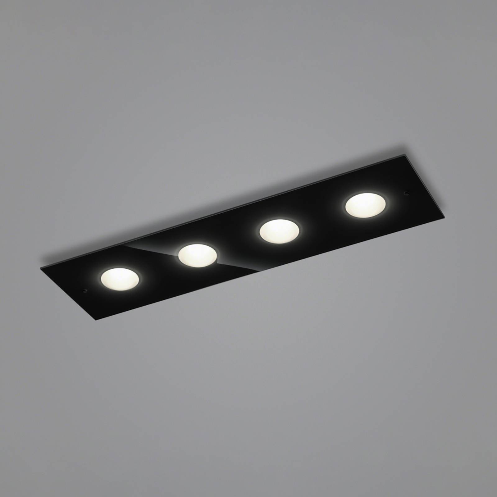 Helestra Nomi LED-Deckenlampe 75x21cm dim schwarz von Helestra