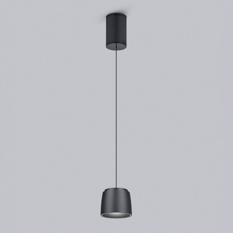 Helestra Ove LED-Hängeleuchte Ø9,5cm 927 schwarz von Helestra