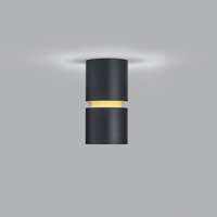 Helestra Rok LED Deckenleuchte schwarz matt / Gold von Helestra