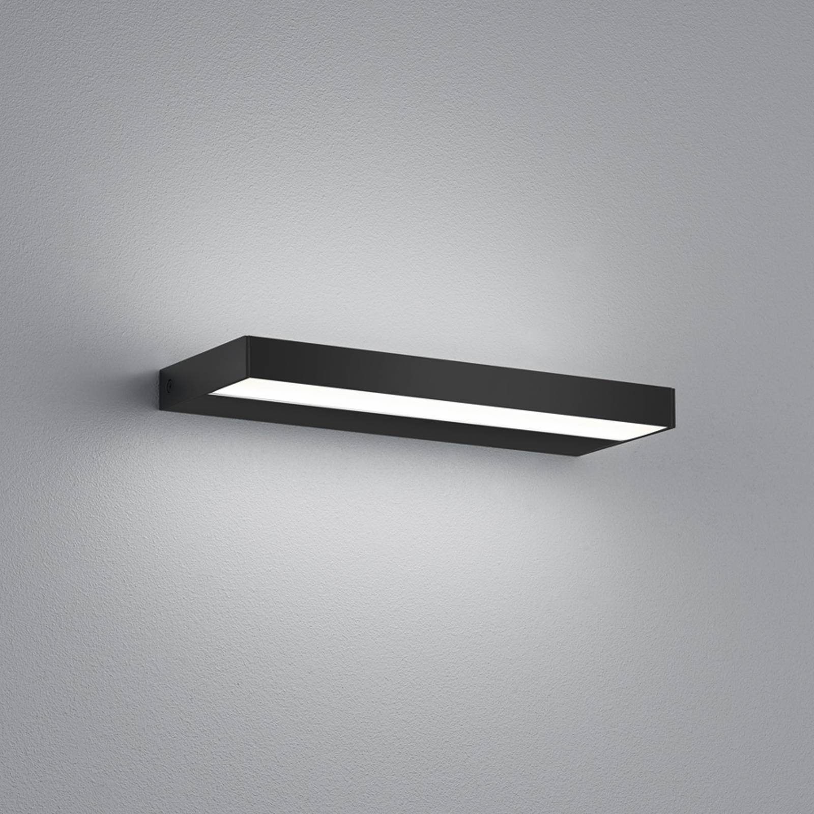 Helestra Slate LED-Wandleuchte, matt schwarz 30 cm von Helestra