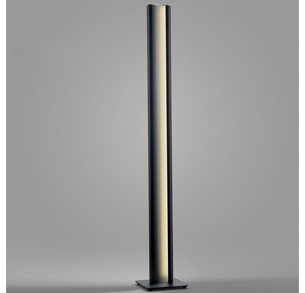 Helestra Stehlampe KURVO matt Schwarz - geradliniges Design, LED von Helestra