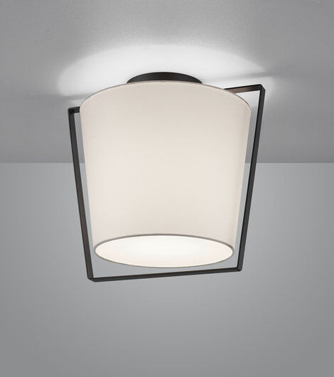 elegante Textildeckenleuchte Uka weiß elegante Textildeckenleuchte Uka weiß von Helestra