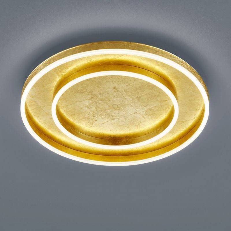 ultraflache dimmbare LED Deckenleuchte Sona xl blattgold von Helestra ultraflache dimmbare LED Deckenleuchte Sona xl blattgold von Helestra von Helestra