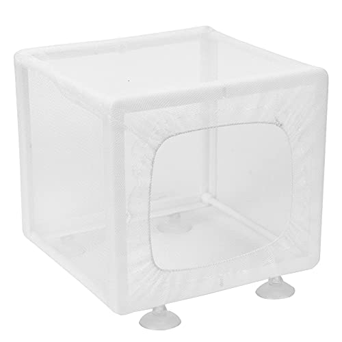 Aquarium Fischzüchter Box Isolation Box Plastik Fisch Zucht Tank, Brüterei -Inkubator mit Saugbecher für Tropische, Marine kaltes Wasserbrengeldreproduktion (White) von Helhom