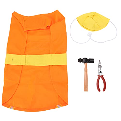 Halloween Hundekleidung, atmungsaktives Komfortables Kostüm für Tiertechnik, für den täglichen Gebrauch Party Polyester -Set mit Hut und Zubehör (S) von Helhom