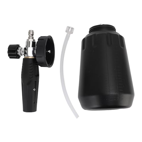 Helhom Druckunterbrecher -Schaumkanone, 1000 ml Edelstahl ABS Multifunktional tragbares effizientes Schaumsprühgerät, Gartenrasenwagenwaschen von Helhom