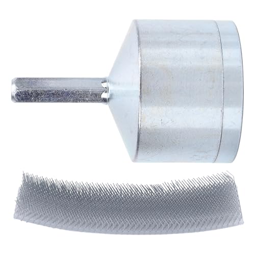 Kupferrohrreiniger -Bürstenset, Ersatzpinsel Effizienter Lackentfernungsinstrument für Kraftbohrmaschine Automobilindustrie Sanitär Stahlmaterial (22 mm) von Helhom