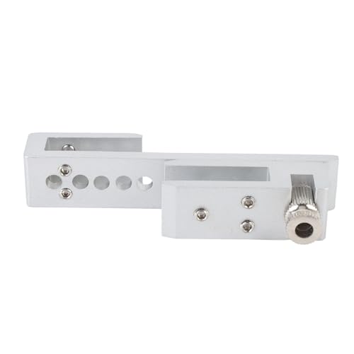 Schiebetürschloss 12 Löcher, Hochleistungsmetall -Sicherheitsriegel, für rahmenlose Duschbadezimmer Badezimmer, Aluminiumlegierung Edelstahl 8 12 mm Glasbreite 12 22 mm (Silber 12 mm / 0,5 Zoll) von Helhom