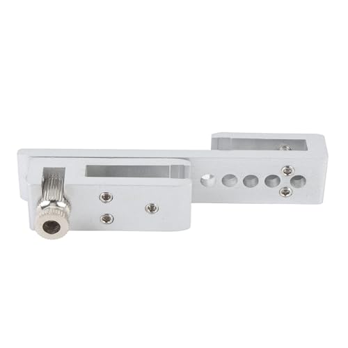 Schiebetürschloss 12 Löcher, Hochleistungsmetall -Sicherheitsriegel, für rahmenlose Duschbadezimmer Badezimmer, Aluminiumlegierung Edelstahl 8 12 mm Glasbreite 12 22 mm (Silber 8mm / 0,3 Zoll) von Helhom