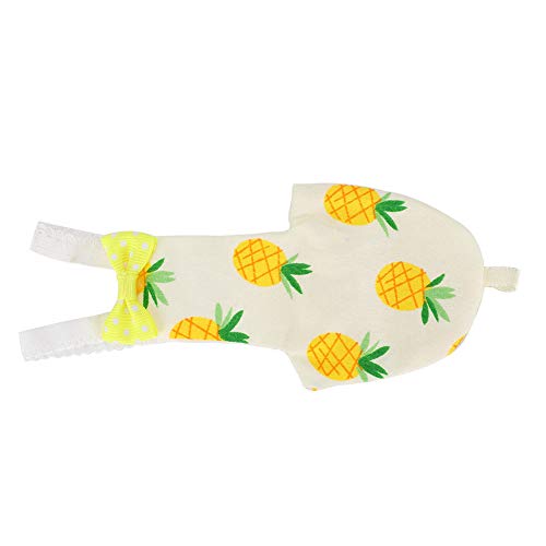 Vogelwindel, Papageienwindel, Vogelfluganzug waschbare süße Kleidung, Mini -Papagei -Haustier -Windeln Urin Proof Pink Kaninchen Ananas Baumwolle (M) von Helhom