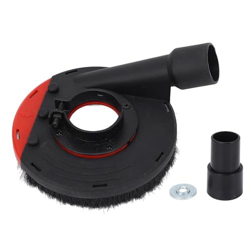 Winkelschleifer Staubabdecke, effiziente Filtration sicher zuverlässig 4 Zoll Staubbedeckung, Steinbetonschleifenarbeit (B-100H Red Black) von Helhom