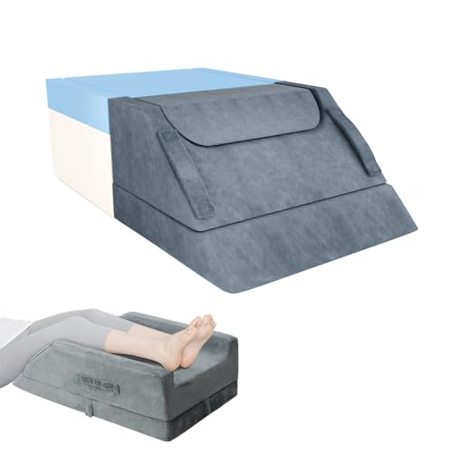 Helining Höhenverstellbare Venenkissen zum Beine Hochlagern - Ergonomisches Beinhochlagerungskissen - Kniekissen Beinkissen, für Lymphdrainage, zum Ausruhen, Beine bei Varizen, Ischias Linderung von Helining