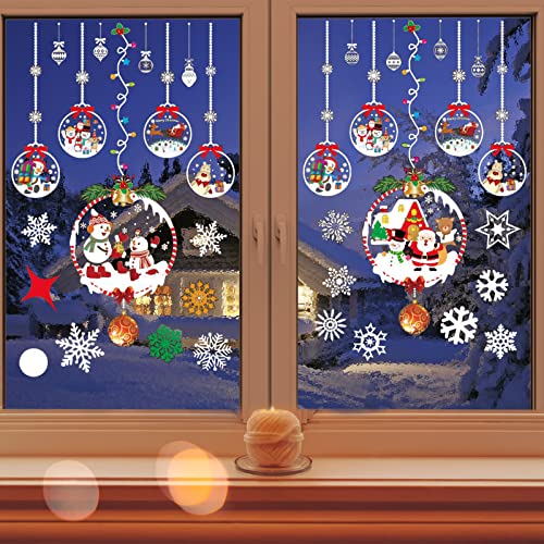 Fensterbilder Weihnachten Selbstklebend-Weihnachten Fensterdeko-Weihnachtsfenster Aufkleber-Weihnachtsmann Fensterbild Winter Schneeflocken Weihnachtsbaum Hirsch Schneemann PVC Fenstersticker Fensterbilder Weihnachten Selbstklebend-Weihnachten Fensterdeko-Weihnachtsfenster Aufkleber-Weihnachtsmann Fensterbild Winter Schneeflocken Weihnachtsbaum Hirsch Schneemann PVC Fenstersticker von Helining