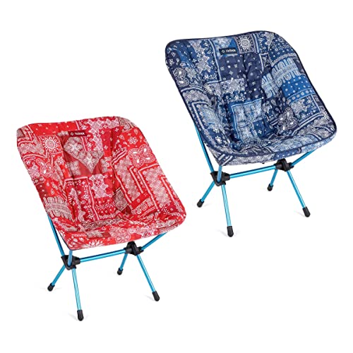 Helinox Seat Warmer | Der Gesteppte Sitzbezug mit synthetischer Isolierung wärmt Ihren Stuhl (Blue and Red Bandanna, Chair One, Zero, Festival and Swivel Chair) von Helinox