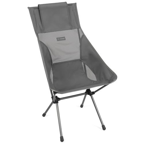 Helinox Sunset Chair | Mit seinem erweiterten Design ist Dieser Stuhl möglicherweise die ultimative Kombination aus Verstaubarkeit, Komfort und Unterstützung (Charcoal) von Helinox